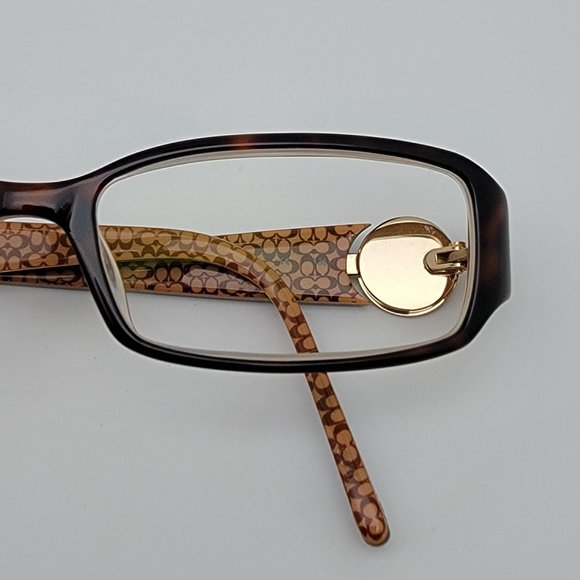 Coach Rosa 583 Tortoise Changeable Temple Icon Eyeglasses Frame w Case 52-17-135 - Picture 14 of 16